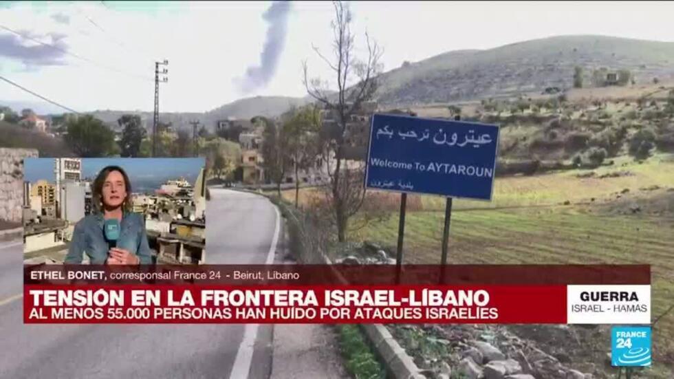 Informe desde Beirut más de 55.000 desplazados por combates en el sur