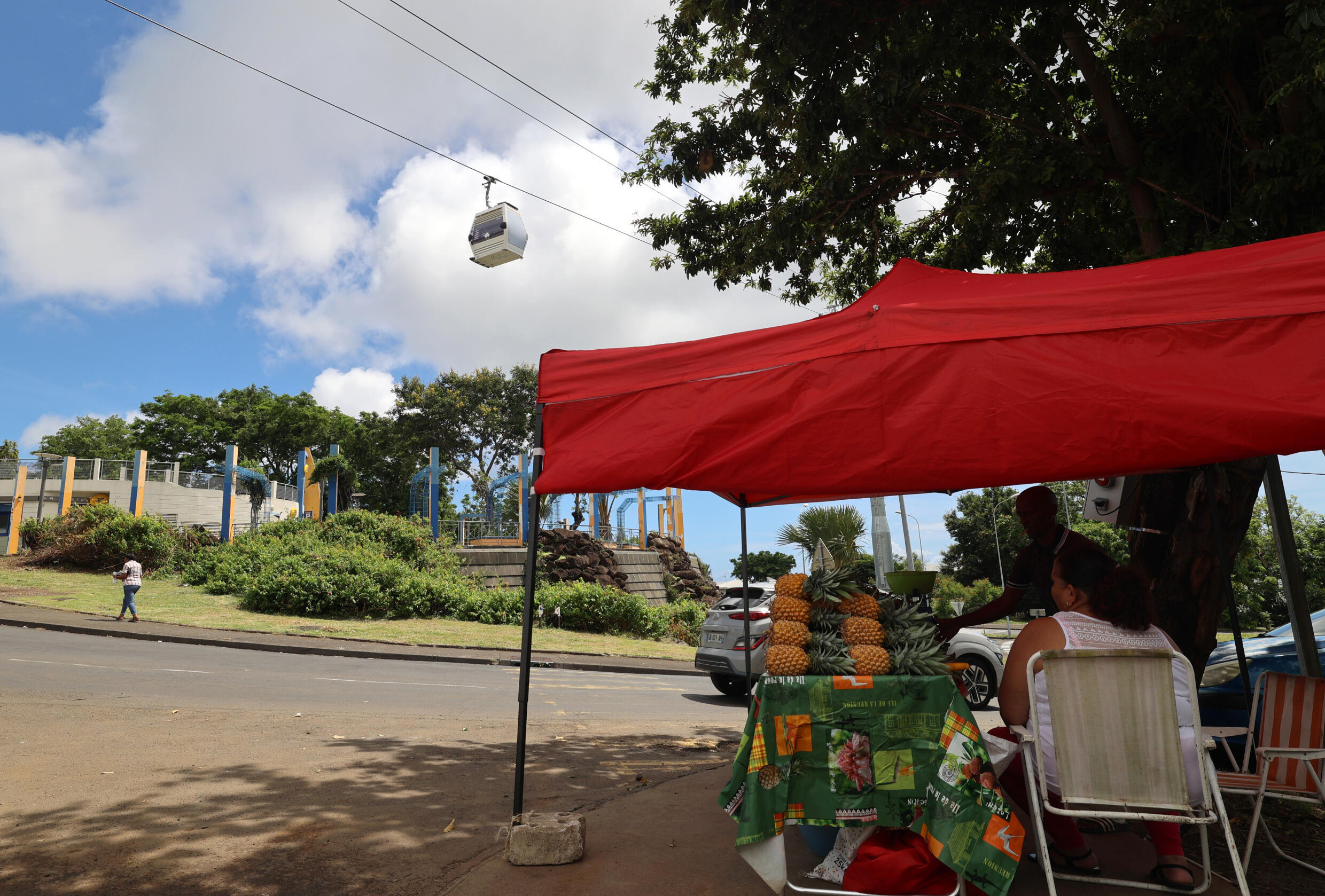 Papang, premier téléphérique de l'océan Indien mis en service à La Réunion