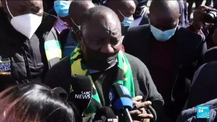 South Africa president rallies base as riot cleanup goes on