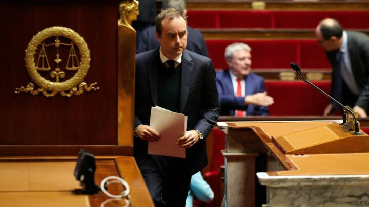 France's Prime Minister Sebastien Lecornu at the National Assembly in Paris as MPs debate a proposed budget on October 24, 2025.