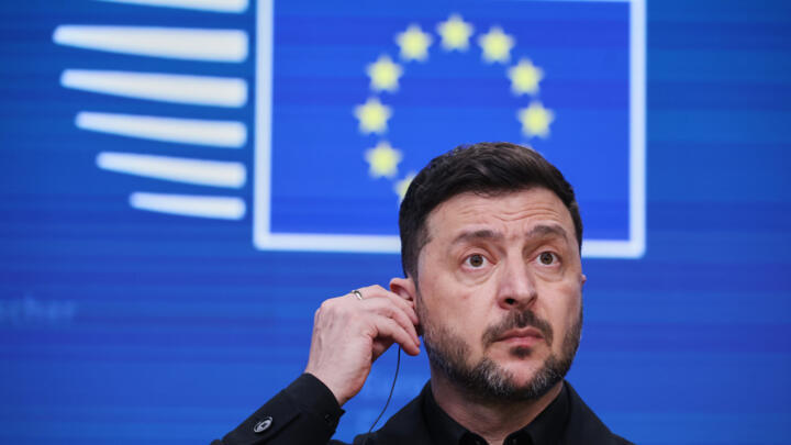 Le président ukrainien Volodymyr Zelensky le 18 décembre 2025 à Bruxelles.