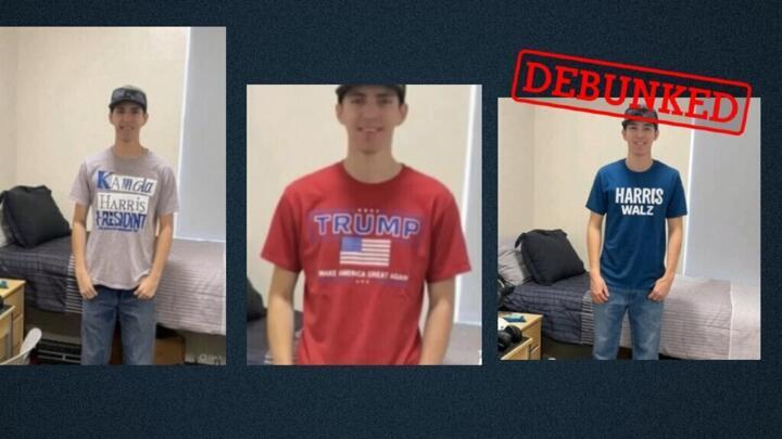Three doctored photos of Tyler Robinson, the suspect in the killing of right-wing activist Charlie Kirk.