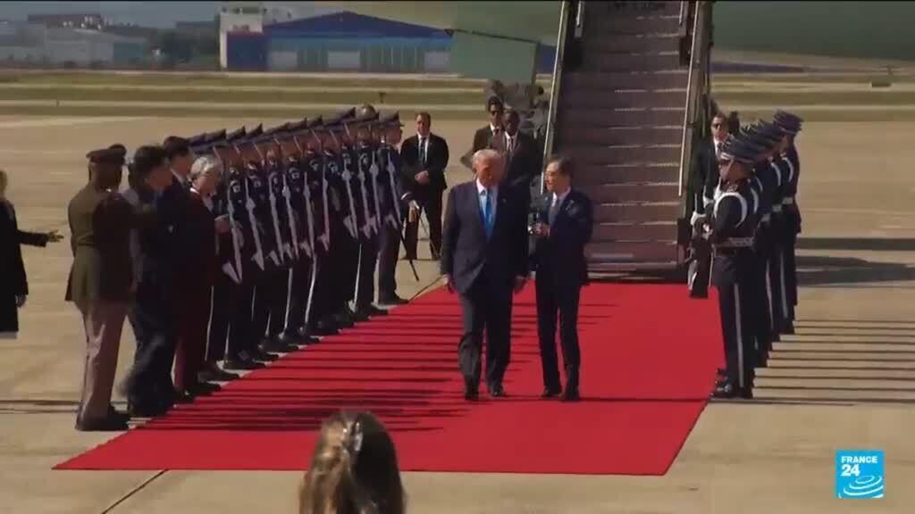 Donald Trump visits South Korea for summit ahead of US-Chinese talks