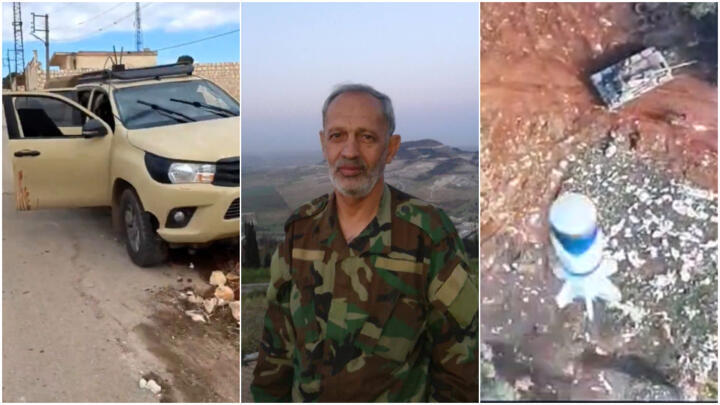 Left: A Russian patrol attacked by armed militias, resulting in the death of one Russian soldier. Centre: The highest-ranking IRGC commander in Syria was killed during opposition attacks on Aleppo. Right: Syrian militias deploy drones on a large scale for the first time to strike Syrian army positions.