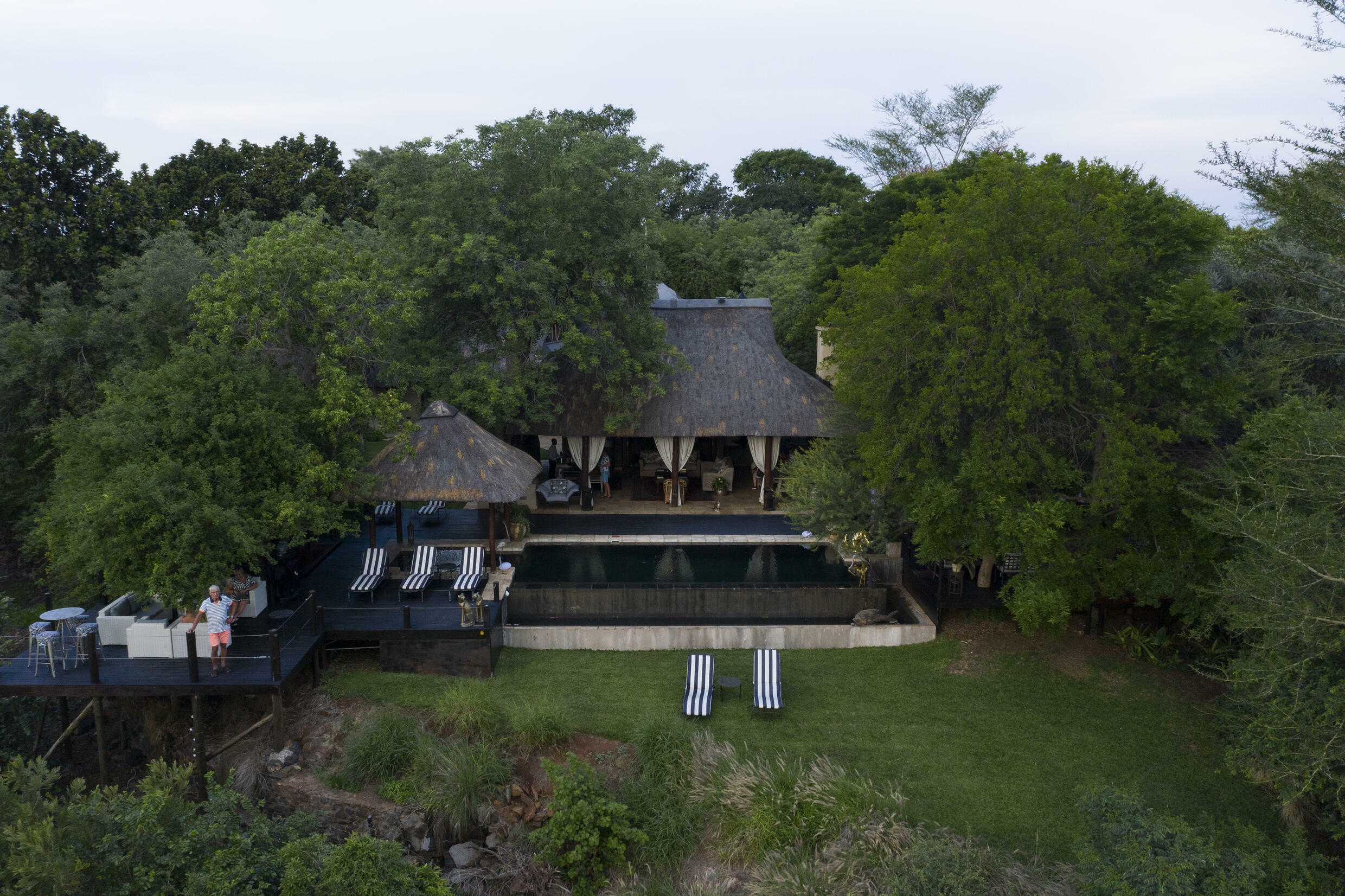 El hotel Khaya Ndlovu Manor House, en Hoedspruit (Sudáfrica), en una imagen del 1 de diciembre de 2021