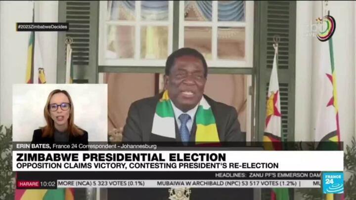 Zimbabwe’s opposition leader Chamisa alleges ‘gigantic fraud’ in presidential vote