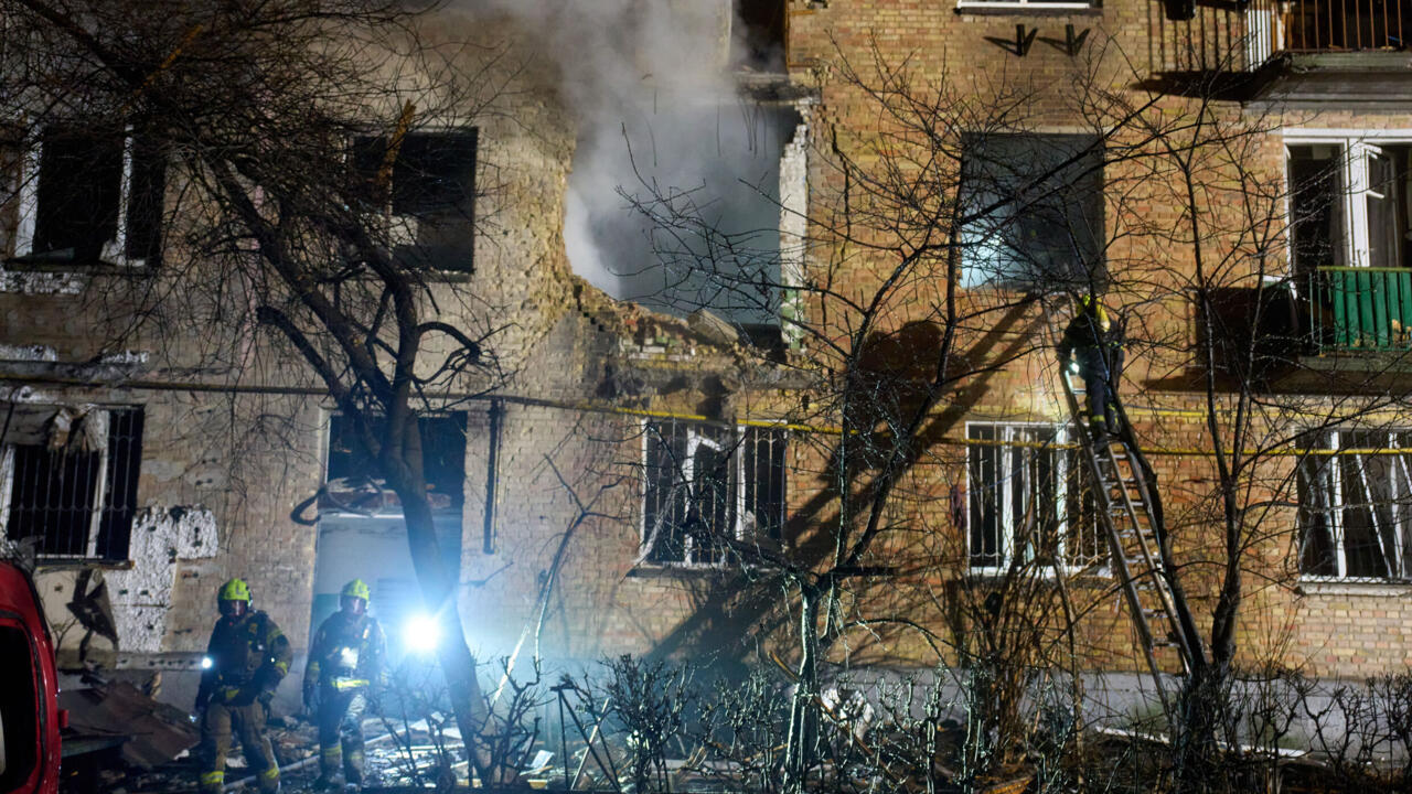 Live: Russian drone strike on Kyiv kills at least two, injures 15