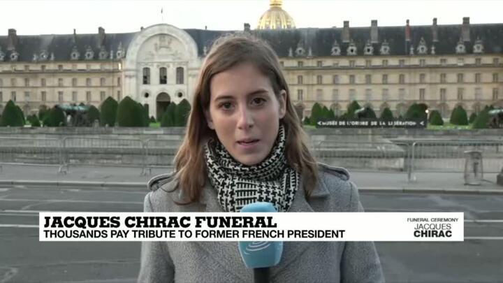 Public service for Chirac follows private family ceremony