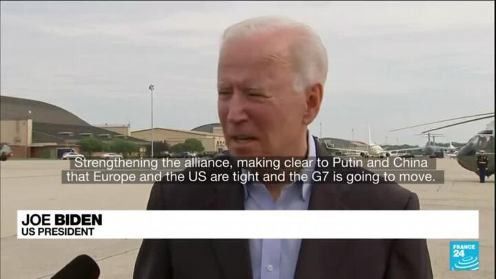 Biden touts 'tight' US-Europe alliance on departure for G7 summit, Putin meeting
