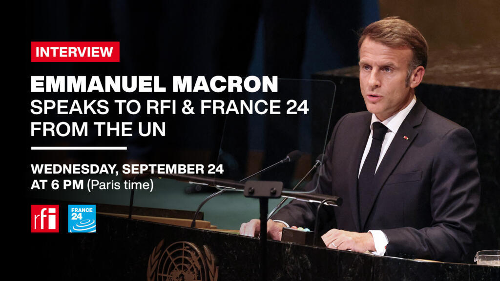 Macron abordează recunoașterea statului Palestina la ONU într-un interviu special, miercuri, ora 18:00 (ora Parisului).