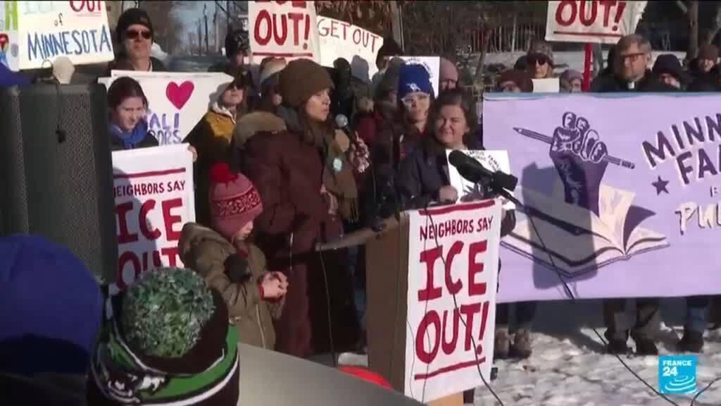 Protest erupts in Minneapolis after fatal ICE shooting of activist
