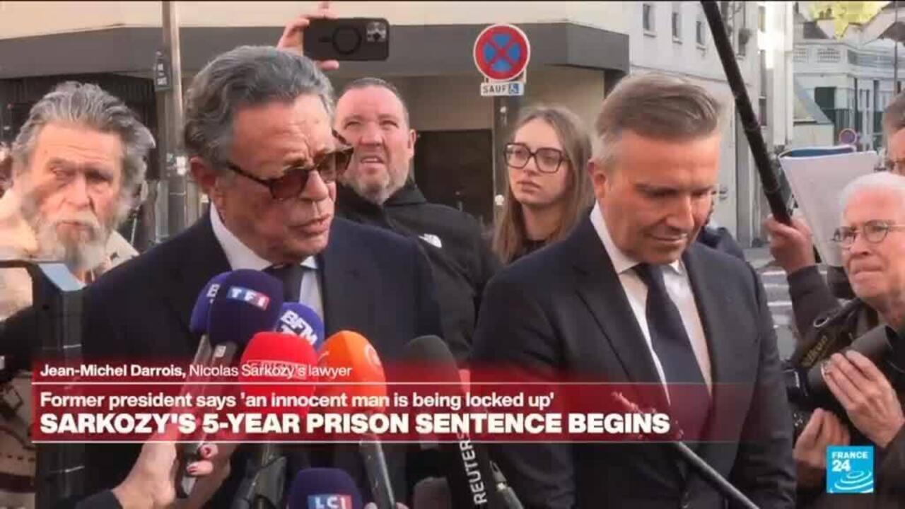 Parole requested for former president Nicolas Sarkozy as prison sentence starts