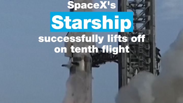 SpaceX's Starship mega rocket lifts off