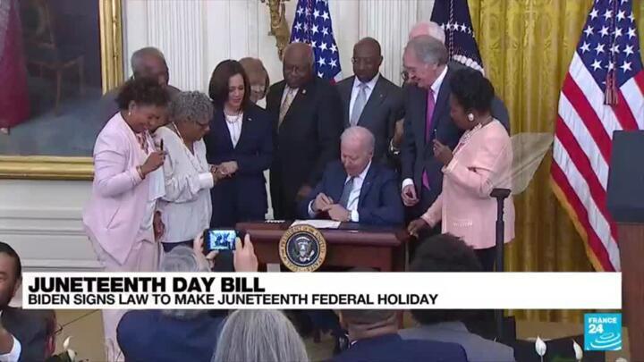 Biden signs law to make Juneteenth a federal holiday
