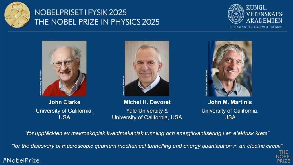 Le Nobel de physique décerné à un trio dont le Français Michel Devoret