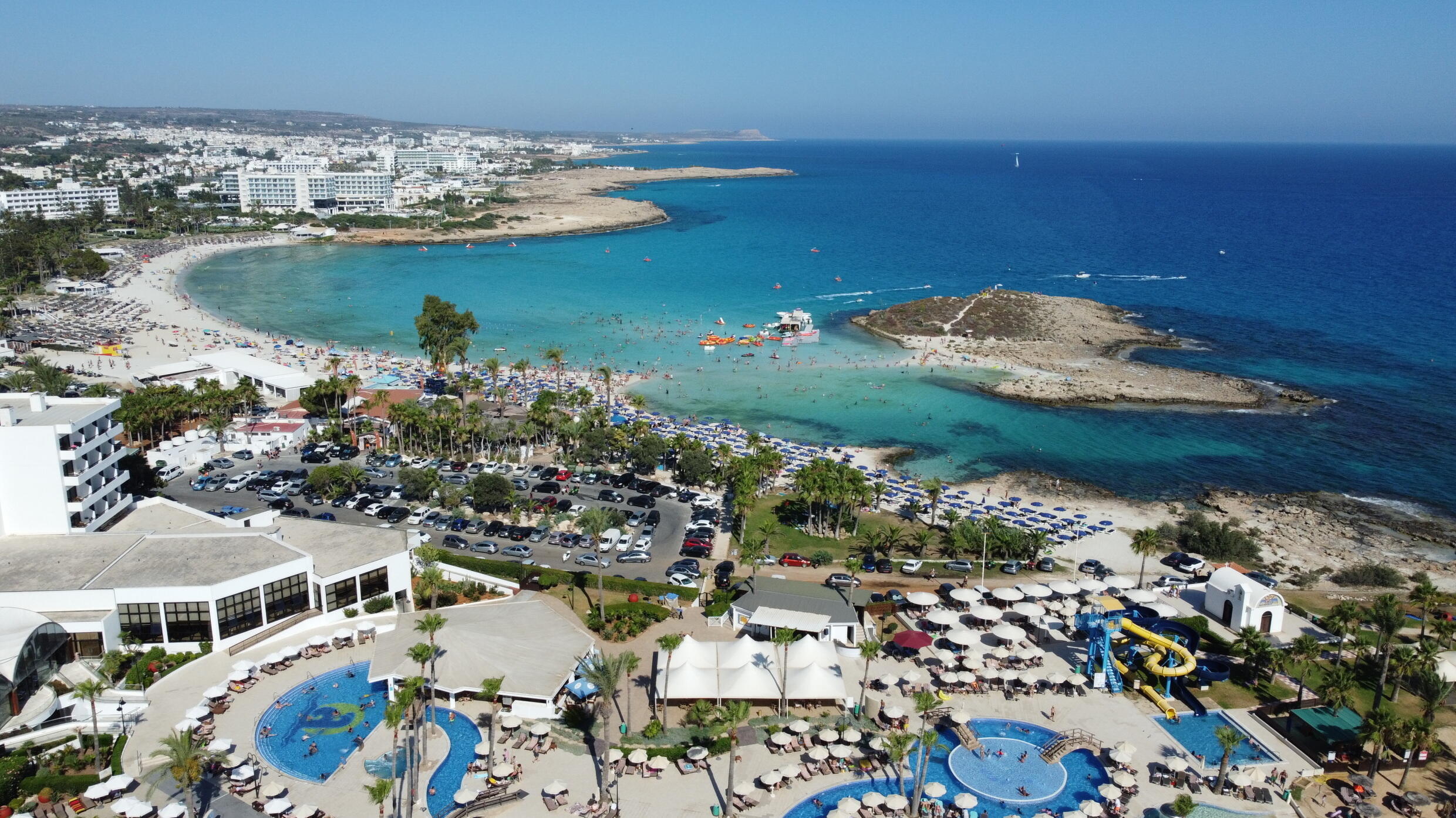 Russian tourists long flocked to Cypriot beaches but direct flights have been stopped since the Russian invasion of Ukraine