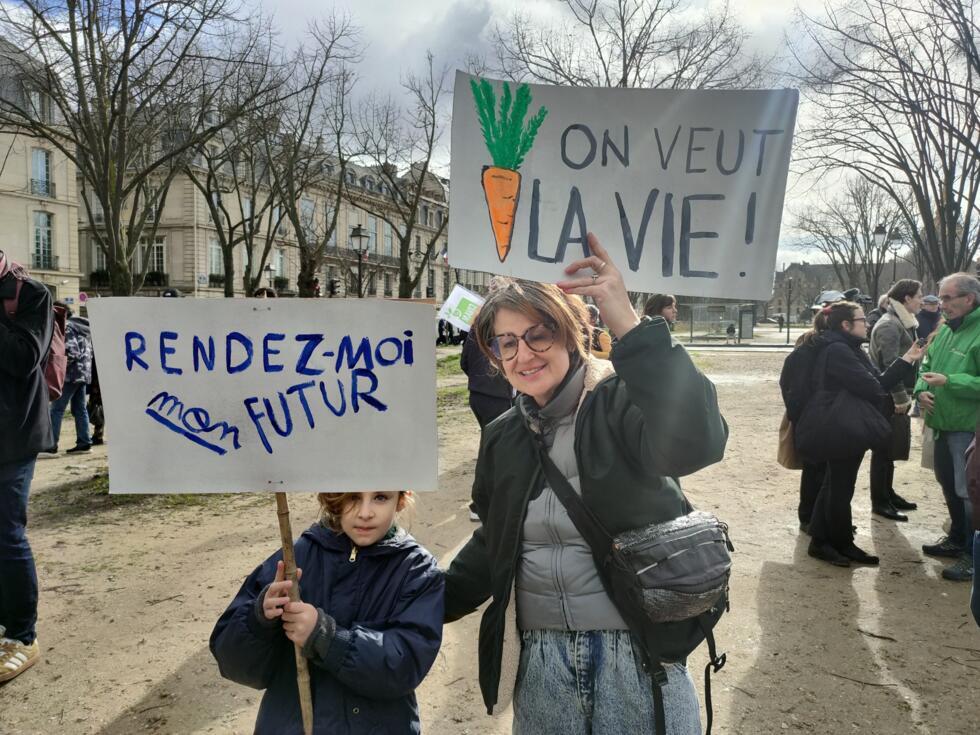 Annette et sa fille Rose, neuf ans