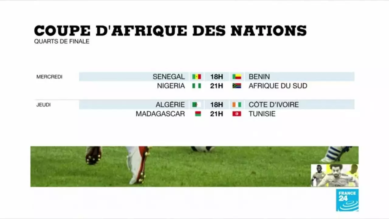 Can 2019 Les Quarts De Finale De La Coupe D Afrique Des Nations Sont Connus France 24