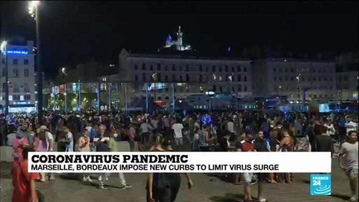 French cities clamp down on social events as virus spreads