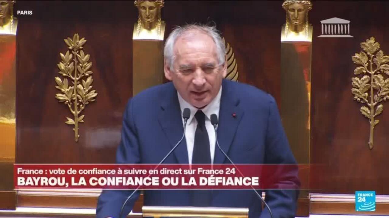 Vote de confiance : François Bayrou s'exprime devant l'Assemblée nationale