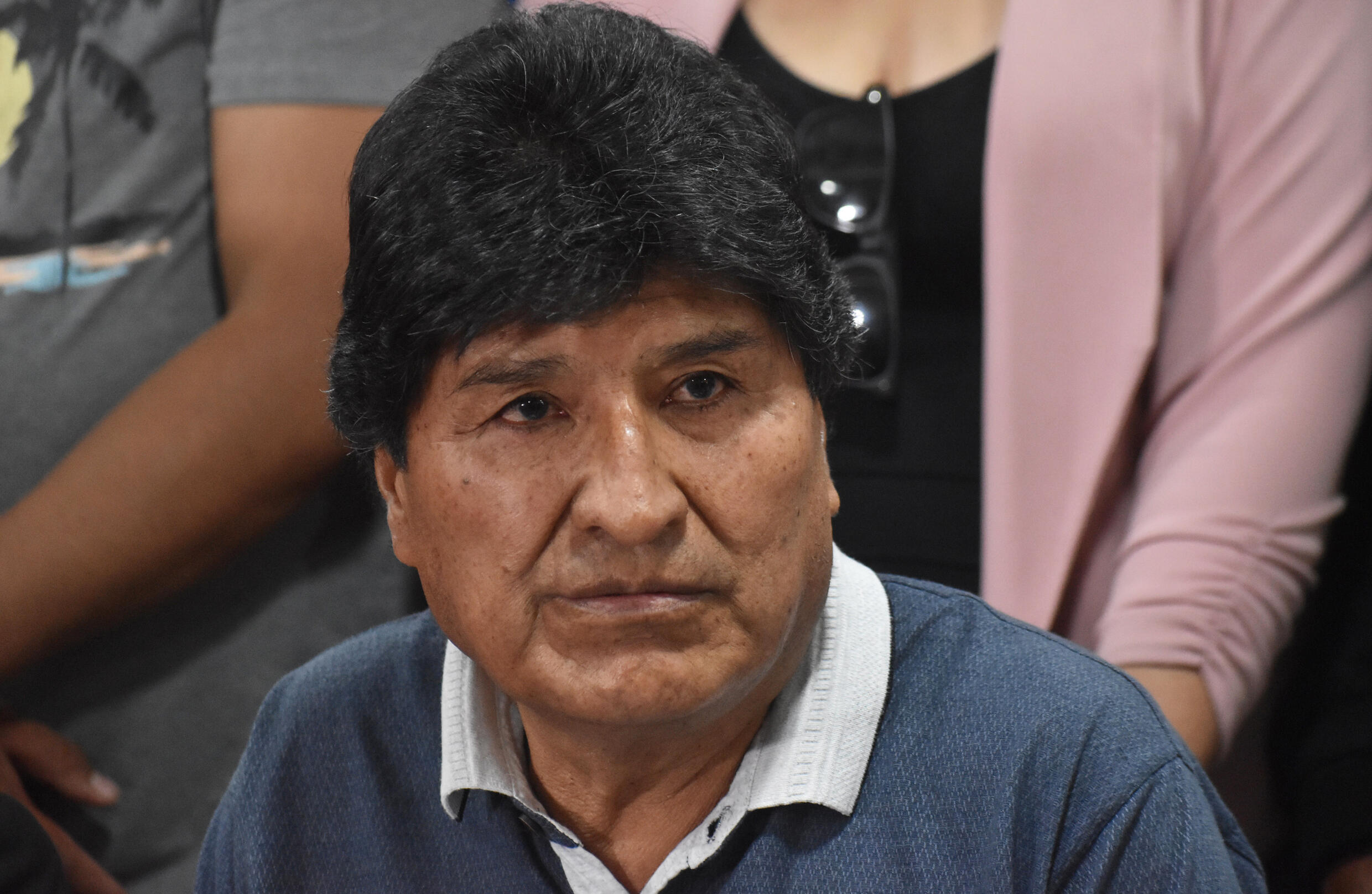 L'ancien président bolivien Evo Morales lors d'une conférence de presse à Cochabamba, en Bolivie, le 4 octobre 2024.